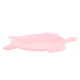 Max Melamine Children Tableware Turtle Cake Snack Tray Plate Dish Rose Pink