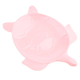 Max Melamine Children Tableware Turtle Cake Snack Tray Plate Dish Rose Pink