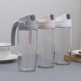 Maxbell  Auto Opening and Closing Oil Bottle Leak-proof Glass Oil Pot Gray-630ml