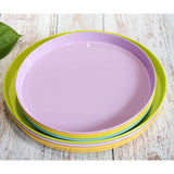 Max Vibrant Color Fruit Cake Plate Snacks Decorative Serving Tray  Purple