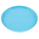 Max Vibrant Color Fruit Cake Plate Snacks Decorative Serving Tray  Blue