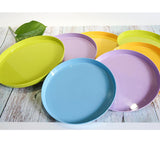 Max Vibrant Color Fruit Cake Plate Snacks Decorative Serving Tray  Blue