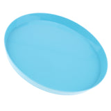 Max Vibrant Color Fruit Cake Plate Snacks Decorative Serving Tray  Blue