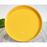 Max Vibrant Color Fruit Cake Plate Snacks Decorative Serving Tray  Yellow