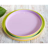 Max Vibrant Color Fruit Cake Plate Snacks Serving Tray  Purple