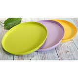 Max Vibrant Color Fruit Cake Plate Snacks Serving Tray  Purple