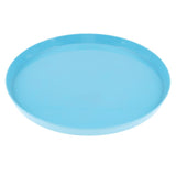 Max Vibrant Color Fruit Cake Plate Snacks Serving Tray  Blue
