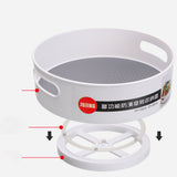 Max Multifunctional Storage Organizer Serving Tray Fresh Crisper Catchall L Gray