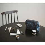 Max Women Makeup Bags Waterproof Travel Wash Cosmetic Pouch with Zipper Navy