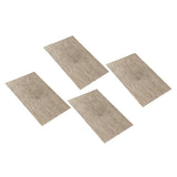 Max 4pcs Vinyl Placemats Coasters Plastic Vintage Tableware Picnic Mat Yellow