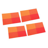 Max 4pcs Anti-slip Table Mat Heat Pad Coaster Kitchen Dining Placemat Orange