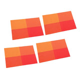 Max 4pcs Anti-slip Table Mat Heat Pad Coaster Kitchen Dining Placemat Orange