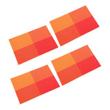Max 4pcs Anti-slip Table Mat Heat Pad Coaster Kitchen Dining Placemat Orange