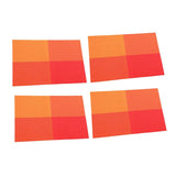 Max 4pcs Anti-slip Table Mat Heat Pad Coaster Kitchen Dining Placemat Orange