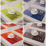 Max 4pcs Anti-slip Table Mat Heat Pad Coaster Kitchen Dining Placemat Orange