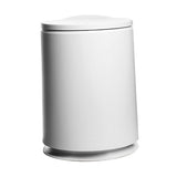 Max Classic Home Trash Can Office Creative Waste Paper Basket with Lid White