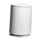 Max Classic Home Trash Can Office Creative Waste Paper Basket with Lid White