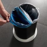 Max Classic Home Trash Can Office Creative Waste Paper Basket with Lid White