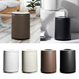 Max Classic Home Trash Can Office Creative Waste Paper Basket with Lid White
