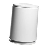 Max Classic Home Trash Can Office Creative Waste Paper Basket with Lid White