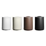 Max Classic Home Trash Can Office Creative Waste Paper Basket with Lid White