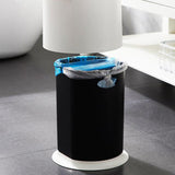 Max Classic Home Trash Can Office Creative Waste Paper Basket with Lid White
