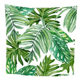 Maxbell Tropical Plants Printed Table Cloth Floral Pattern Table Cover Square-12 - Aladdin Shoppers