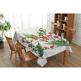 Maxbell Tropical Plants Printed Table Cloth Floral Pattern Table Cover Rectangle-9 - Aladdin Shoppers