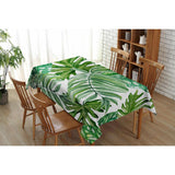 Maxbell Tropical Plants Printed Table Cloth Floral Pattern Table Cover Rectangle-12 - Aladdin Shoppers