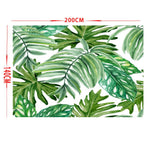 Maxbell Tropical Plants Printed Table Cloth Floral Pattern Table Cover Rectangle-12 - Aladdin Shoppers
