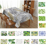 Max Tropical Plants Crane Printed Tablecloths Waterproof Polyester 140*260CM A