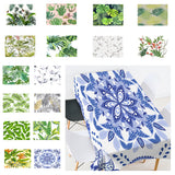 Max Tropical Plants Crane Printed Tablecloths Waterproof Polyester 140*260CM A