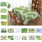 Max Tropical Plants Crane Printed Tablecloths Waterproof Polyester 140*260CM A