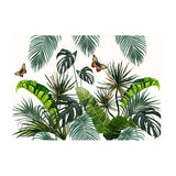 Max Tropical Plants Crane Printed Tablecloths Waterproof Polyester 140*260CM D