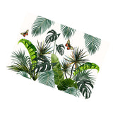 Max Tropical Plants Crane Printed Tablecloths Waterproof Polyester 140*260CM D
