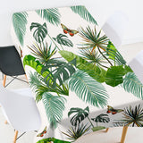 Max Tropical Plants Crane Printed Tablecloths Waterproof Polyester 140*260CM D