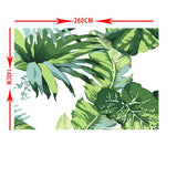 Max Tropical Plants Crane Printed Tablecloths Waterproof Polyester 140*260CM G