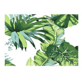 Max Tropical Plants Crane Printed Tablecloths Waterproof Polyester 140*260CM G