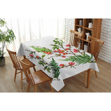 Max Tropical Plants Crane Printed Tablecloths Waterproof Polyester 140*260CM I