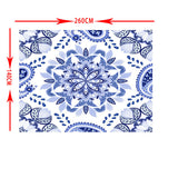 Max Tropical Plants Crane Printed Tablecloths Waterproof Polyester 140*260CM O