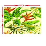 Max Tropical Plants Crane Printed Tablecloths Waterproof Polyester 140*260CM P