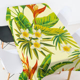 Max Tropical Plants Crane Printed Tablecloths Waterproof Polyester 140*260CM P