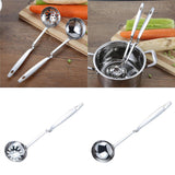 Max Stainless Steel Soup Spoon Ladle Skimmer Colander Filter Scooping Ladle