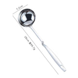 Max Stainless Steel Soup Spoon Ladle Skimmer Colander Filter Scooping Ladle