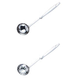 Max Stainless Steel Soup Spoon Ladle Skimmer Colander Filter Scooping Ladle