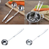 Max Stainless Steel Soup Spoon Ladle Skimmer Colander Filter Scooping Ladle