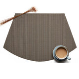Max Heat-insulated Tableware Mat Table Mat Dining Pad Dark Gray Vertical Stripes