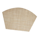 Max Heat-insulated Tableware Mat Table Mat Dining Pad Beige Vertical Stripes