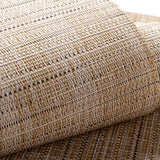 Max Heat-insulated Tableware Mat Table Mat Dining Pad Beige Vertical Stripes