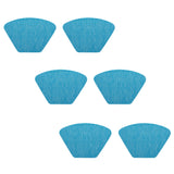 Max 6pcs PVC Fan-Shaped Slip-Proof Heat-Insulating Cushion Placemat Blue